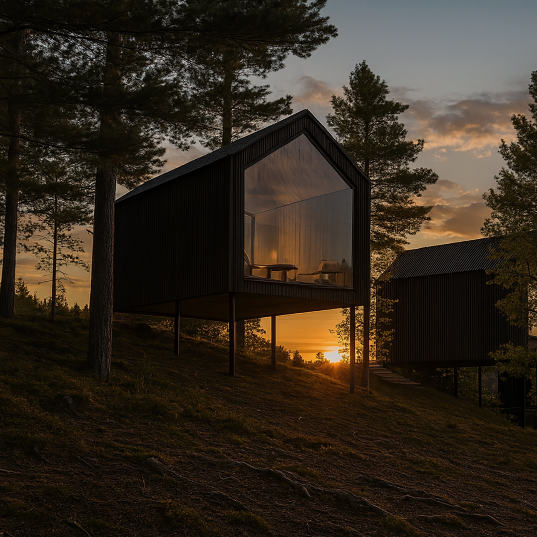 Lempee Stay -majoitukset on suunniteltu sulautumaan osaksi Mäyriän maakunnallisesti arvokasta rantamaisemaa. Massiivipuiset mökit saavat ajan kanssa luonnollisen ja arvokkaan harmauden pintaan. 🪵
Haluamme säilyttää luonnon mahdollisimman koskemattomana. Siksi perustamme mökit teräspilareille maastonmuokkausten minimoimiseksi. 🍀
Ajattoman pelkistetty muotokieli ja toisaalta hyvin perinteinen rakennuksen muoto harjakattoineen luovat seesteisen tunnelman.
Eikö nää oo aika houkuttelevan näköisiä😍